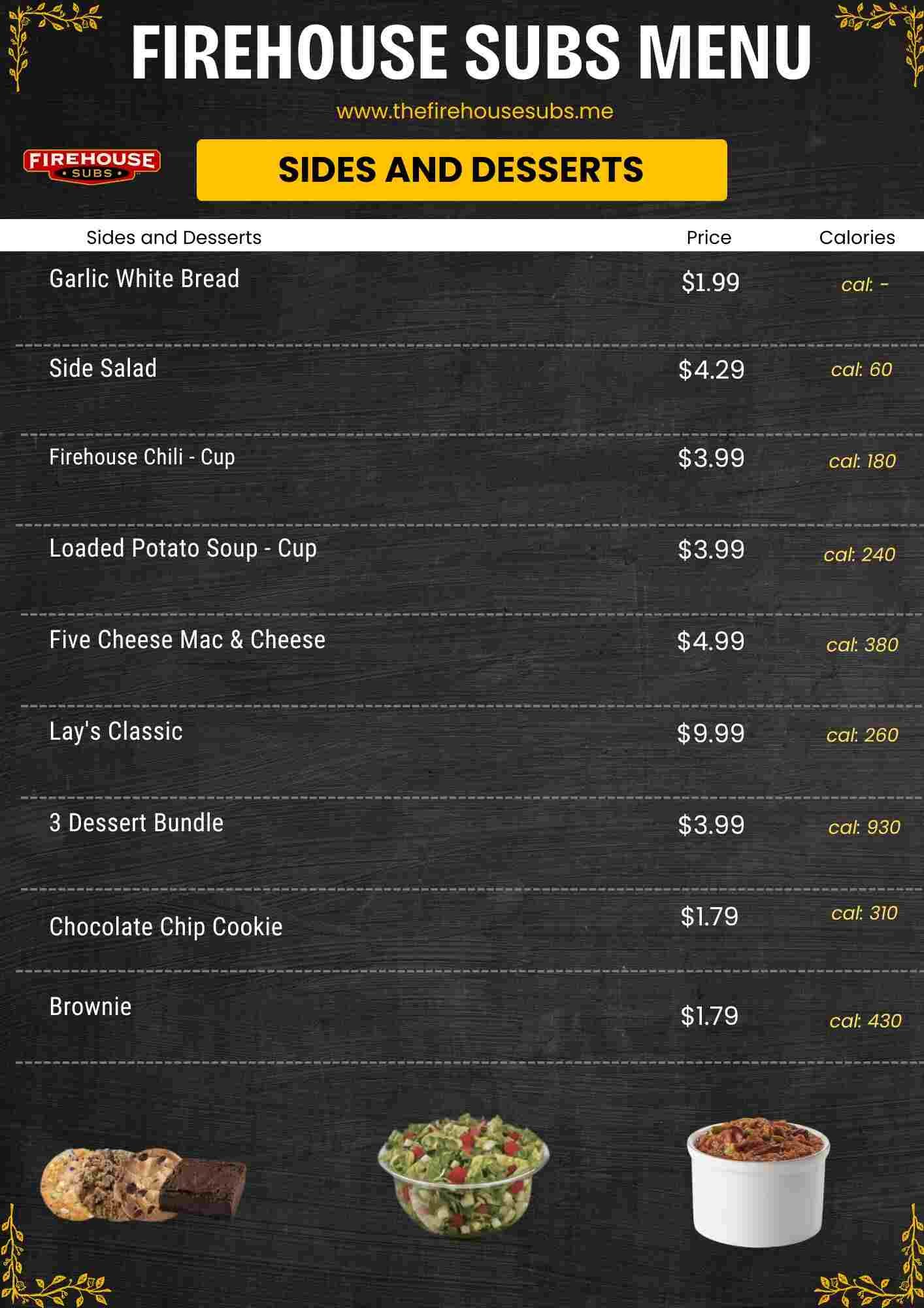 Firehouse Sides and Desserts